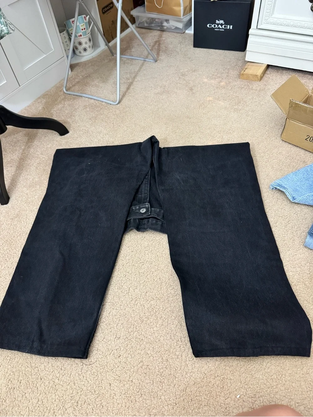 Levi’s 550 straight leg black jeans 40x32